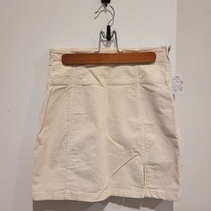 Free People Holding Onto a Dream Cord Mini Skirt